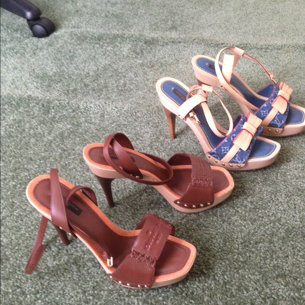 Louis Vuitton heels, dropped to $300 both $600